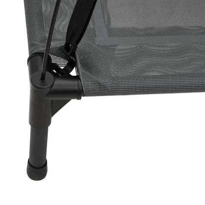Cama Para Perros Con Dosel Antracita Tela Oxford Y Acero / Vetonek_2