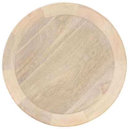 Mesa Auxiliar De Madera Maciza De Mango Ø40x45 Cm_0