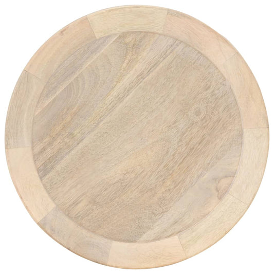 Mesa Auxiliar De Madera Maciza De Mango Ø40x45 Cm_0