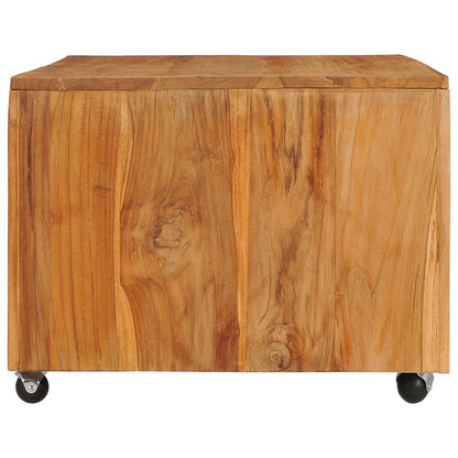 Mesa De Centro De Madera Maciza De Teca 110x60x40 Cm_1