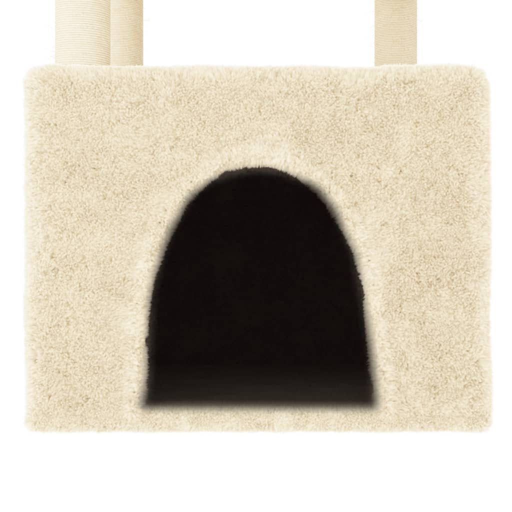 Vidaxl Rascador Para Gatos Con Postes De Sisal Color Crema 109,5 Cm_4