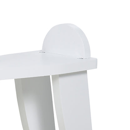 Homcom Caballito Balancín Para Bebés Diseño Clásico Base De Madera Blanco_4