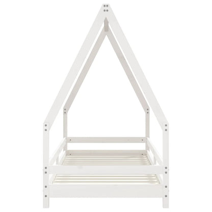 Vidaxl Estructura De Cama Para Niños Madera De Pino Blanco 90x200 Cm_3