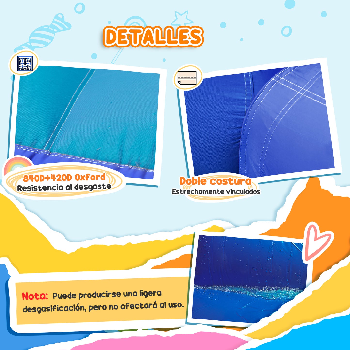 Aiyaplay Castillo Hinchable Grande Con Soplador 5 En 1 360x250x195 Cm Multicolor_4