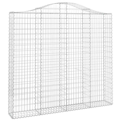 Cestas De Gaviones 3 Uds Forma De Arco Hierro 200x30x180/200 Cm_2