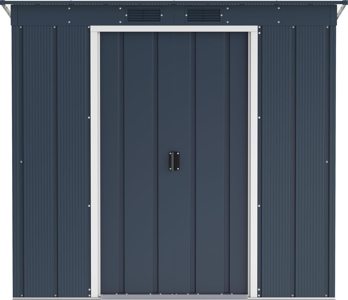 Duramax - Caseta Jardín - Eco Pent Roof 6x4 - Metal - Color Gris Antracita_4