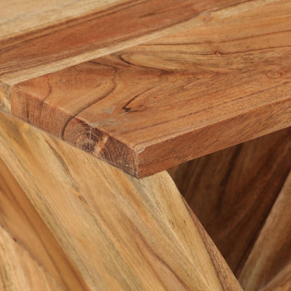 Mesa Auxiliar Madera Maciza De Acacia 35x35x55 Cm_2