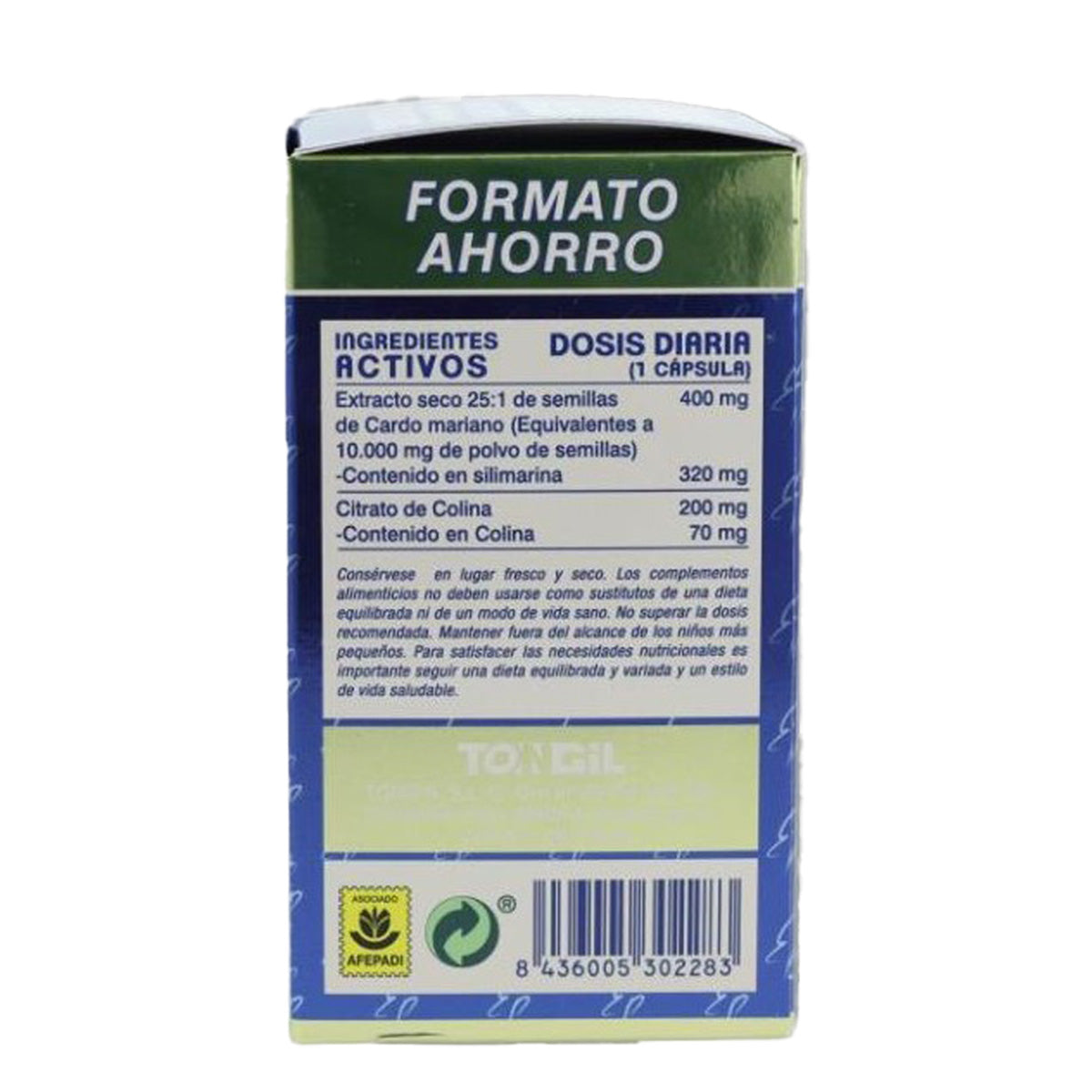 Cardo Mariano formato ahorro, Tongil, 80 cápsulas