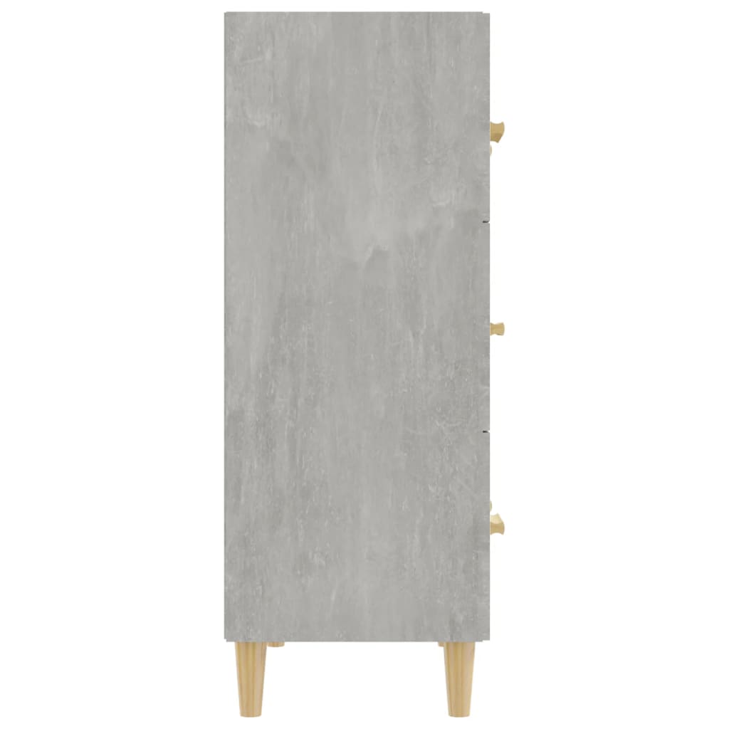 Aparador De Madera Contrachapada Gris Hormigón 70x34x90 Cm / Vetonek_2