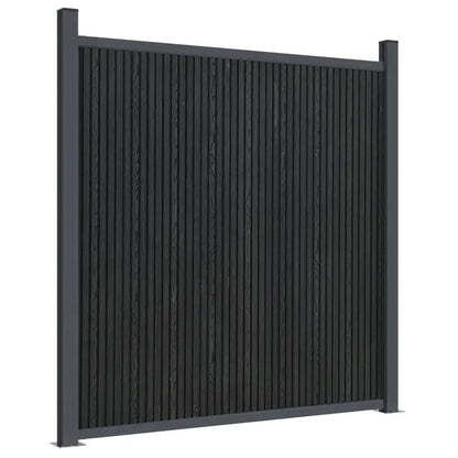 Panel De Valla Wpc Gris 1391x186 Cm / Vetonek_5
