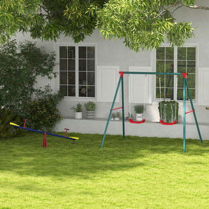 Outsunny Conjunto Para Niños 2 Piezas 184x76x71 Cm 239x156x180 Cm Multicolor_1