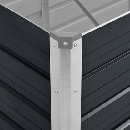Arriate De Acero Galvanizado Gris Antracita 240x80x77 Cm_5