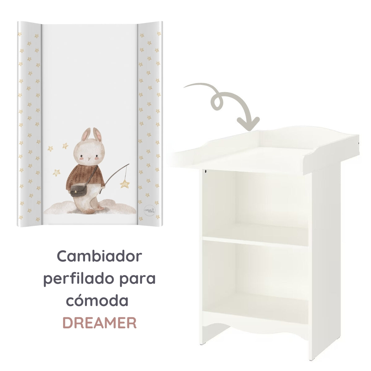 Cambiador Perfilado Para Cómoda Basic Dreamer