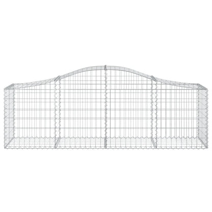 Cestas De Gaviones 12 Uds Forma De Arco Hierro 200x50x60/80 Cm_3