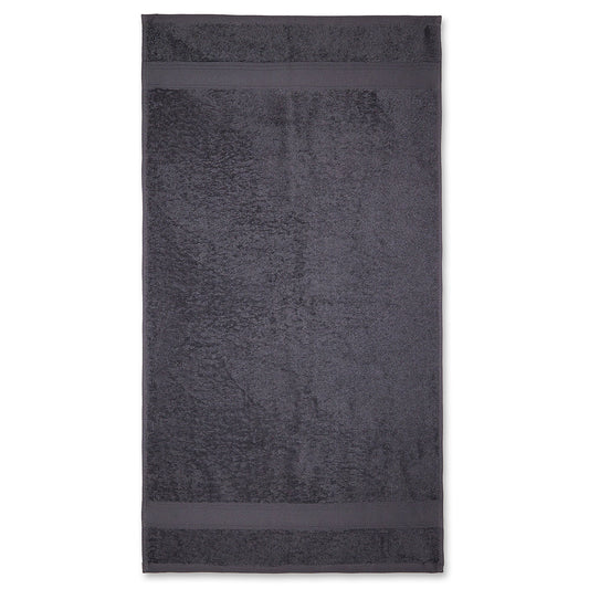 Toalla De Ducha 100% Algodón Gris Oscuro 140x70 Cm._0