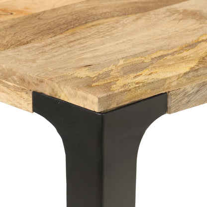 Mesa De Comedor De Madera Maciza De Mango 140x70x76 Cm_3