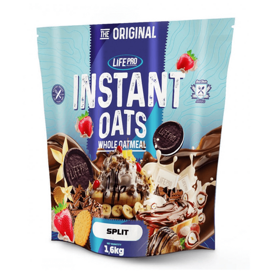 Instant Oats (harina De Avena) - 1,6kg - Banana Split - Avena - Lifepro_0