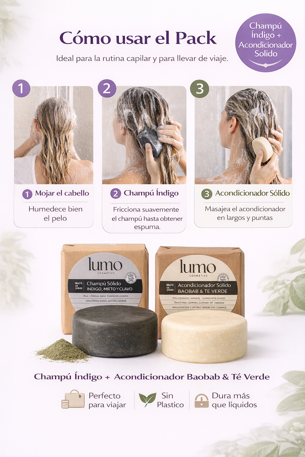 Pack Rizos | Champú Sólido Rizos + Acondicionador Baobab | Lumo Cosmetics_2
