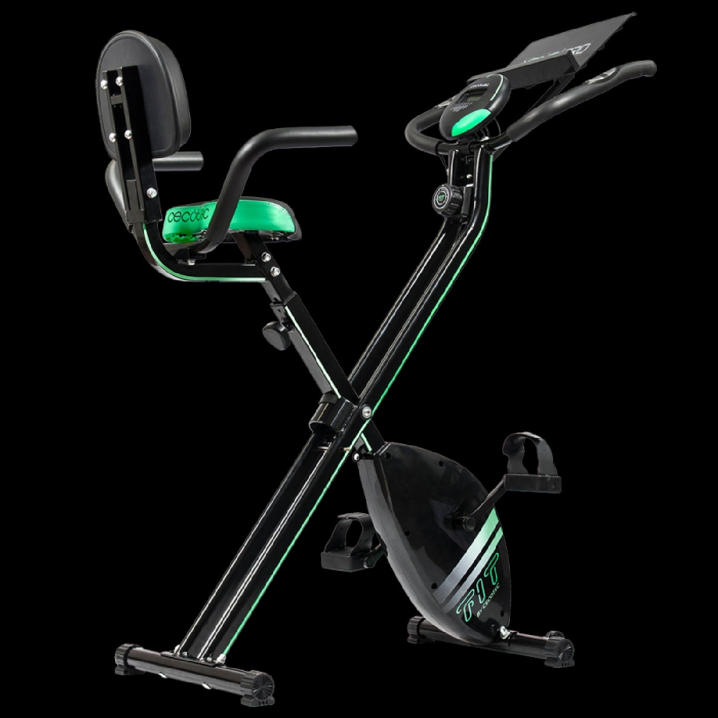 Cecotec Bicicleta Estática Plegable X-bike Pro X. Resistencia Magnética Variable Sillín Confort Con Respaldo Y Agarres L_0