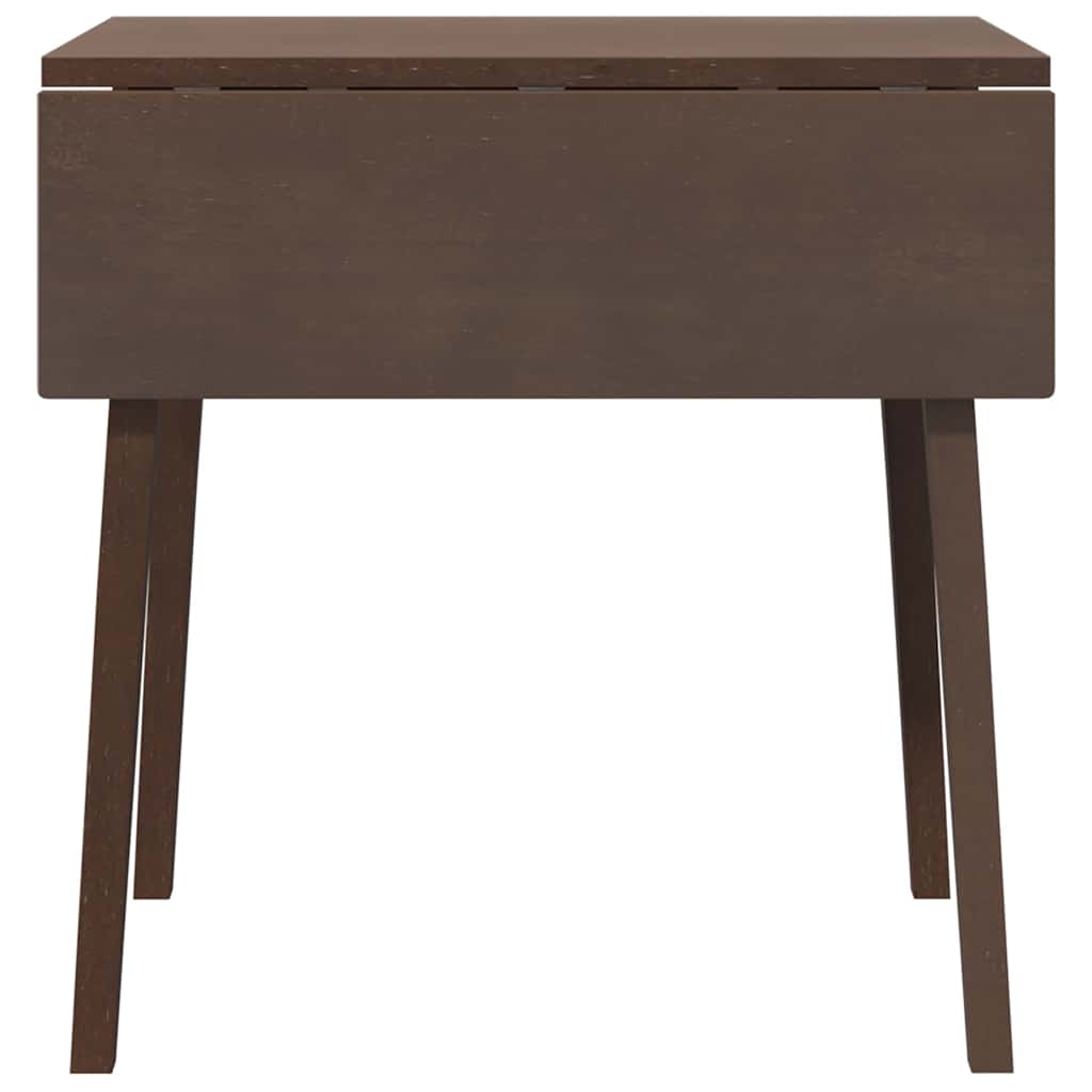 Mesa De Comedor De Madera Maciza De Caucho Marrón_3
