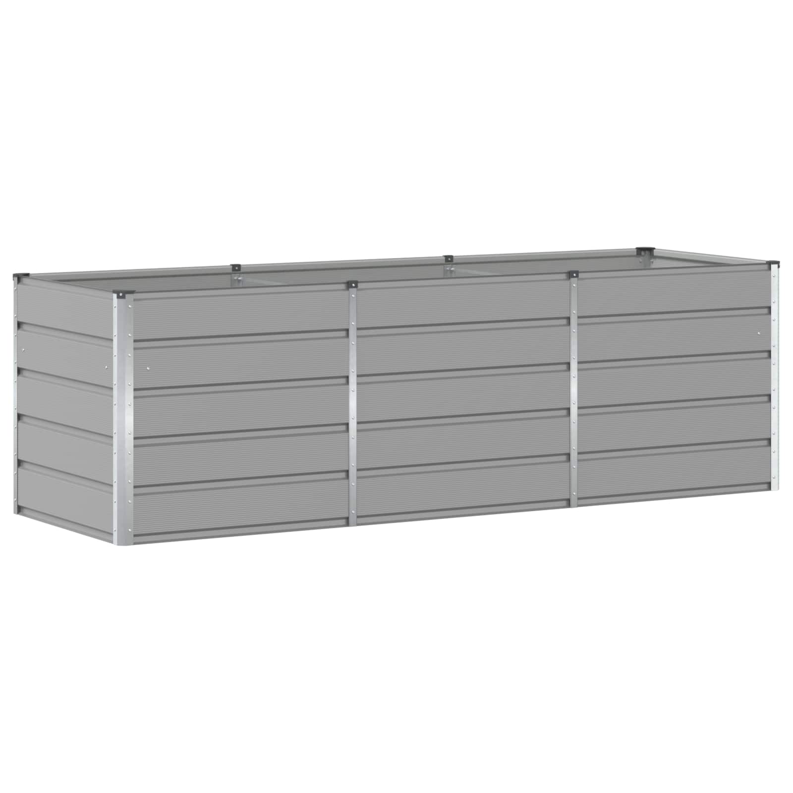 Jardinera Gris Claro 240 X 80 X 75 Cm Acero_0