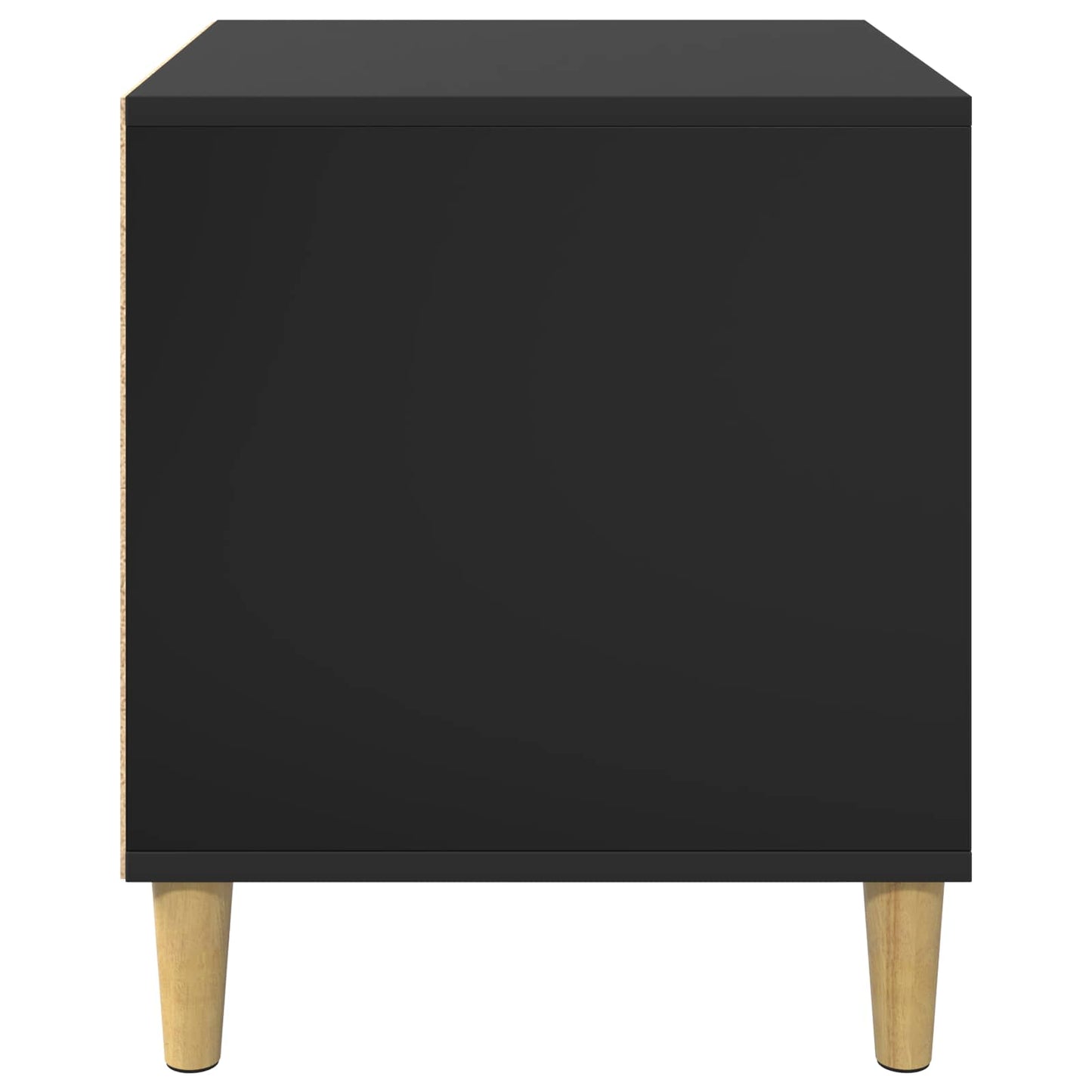 Casa Para Perros Negro 44 X 42 X 49 Cm Madera De Ingeniería_5