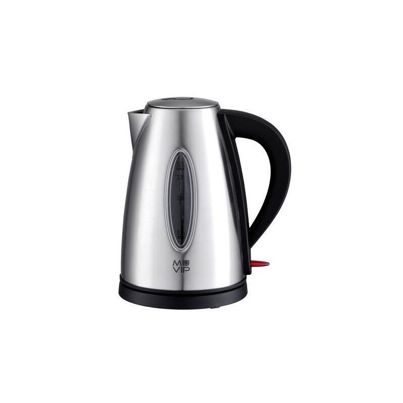 Muvip Hervidor De Agua Electrico 2200w - Capacidad 1.7l - Cuerpo De Acero Inoxidable - Indicador De Nivel - Base Giratoria_0