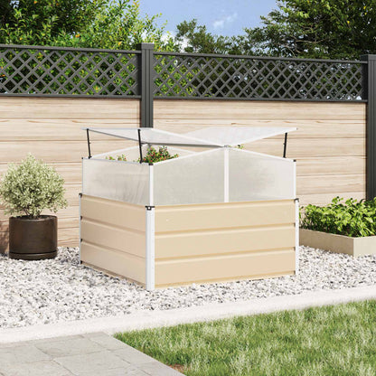 Jardinera Marfil 100 X 100 X 77 Cm Acero Galvanizado_1