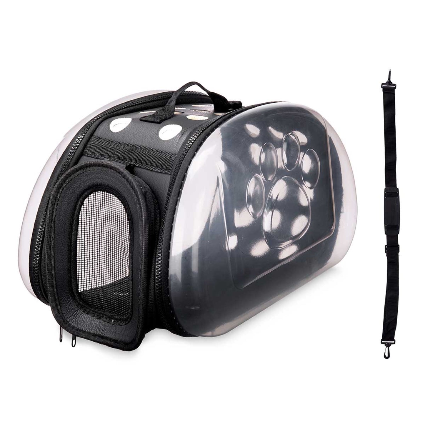 Well Home - Transportín Pequeño Plegable Para Mascotas 37x7,5x22 Color Negro_0