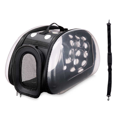 Well Home - Transportín Pequeño Plegable Para Mascotas 37x7,5x22 Color Negro