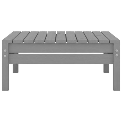 Juego De Muebles De Jardín 4 Piezas Madera Maciza De Pino Gris / Vetonek_0