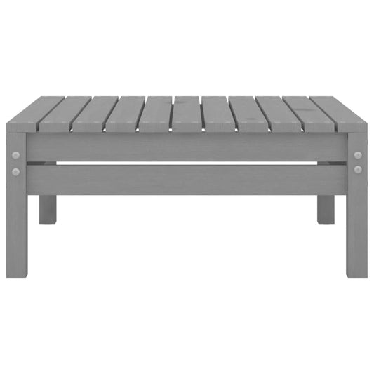 Juego De Muebles De Jardín 4 Piezas Madera Maciza De Pino Gris / Vetonek_0