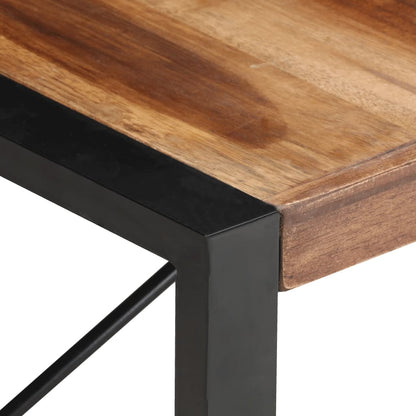 Mesa De Centro De Madera Maciza 140x70x40 Cm_2