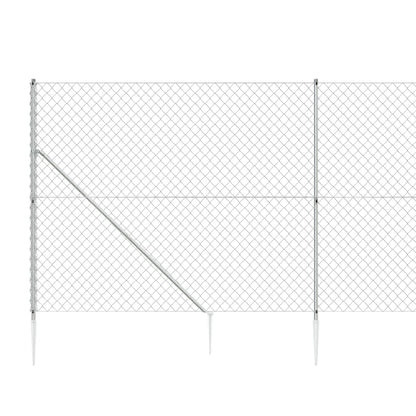 Cerca De Alambre Con Pinchos De Anclaje Plateado 1,4x25 M / Vetonek_3
