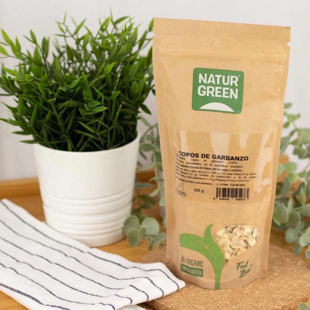 Copos de Garbanzo BIO Naturgreen 225 g
