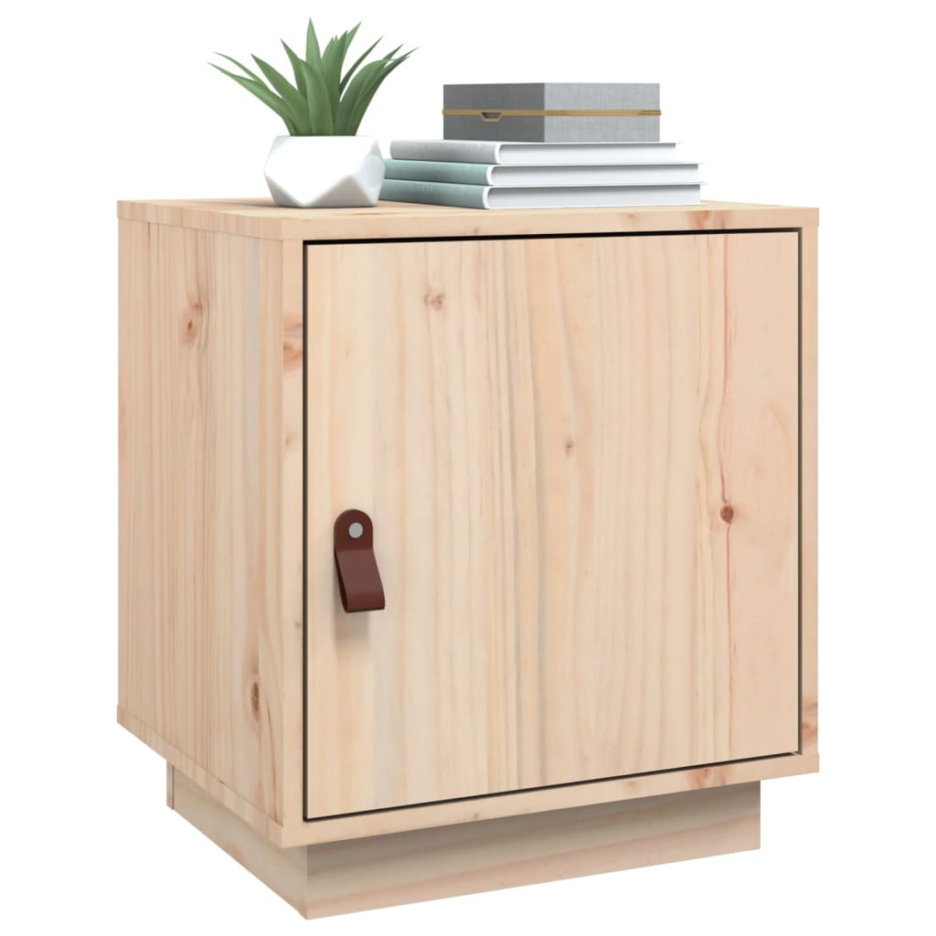 Mesitas De Noche 2 Uds Madera Maciza De Pino 40x34x45 Cm_2
