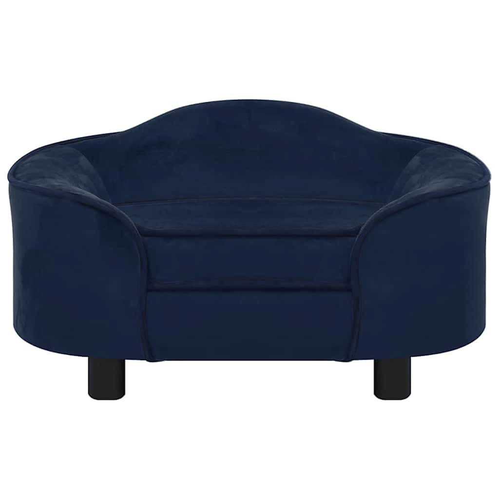 Vidaxl Sofá Para Perros Felpa Azul 67x47x36 Cm_1