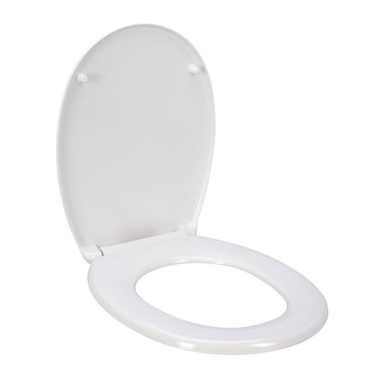 Asiento De Baño Duroplast 38x5,5x47cm Con Tapa Y Bisagras Cromadas Abs - Well Home_0