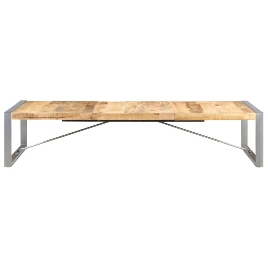 Mesa De Centro De Madera De Mango Rugosa 180x90x40 Cm_0