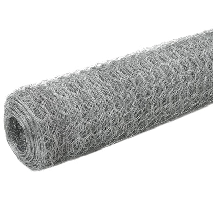 Alambrada De Gallinero Acero Galvanizado Plateado 25x1,5 M / Vetonek_3