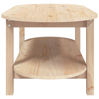 Mesa De Centro De Madera Maciza De Pino 110x55x45 Cm_4