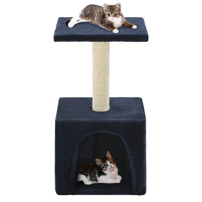 Vidaxl Rascador Para Gatos Con Poste De Sisal 55 Cm Azul Oscuro_1