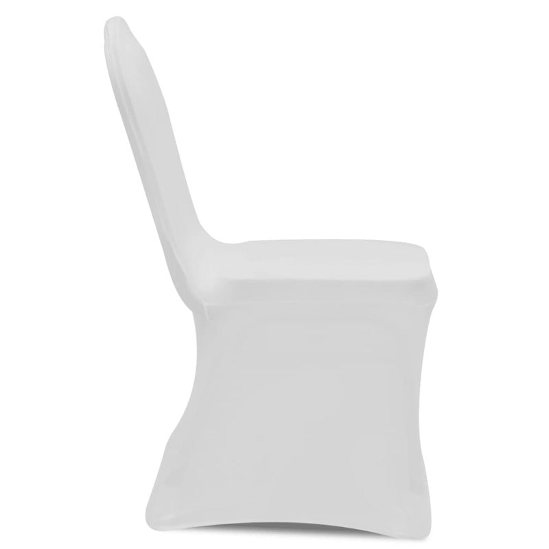 Vidaxl Funda De Silla Elástica 12 Unidades Blanca_5