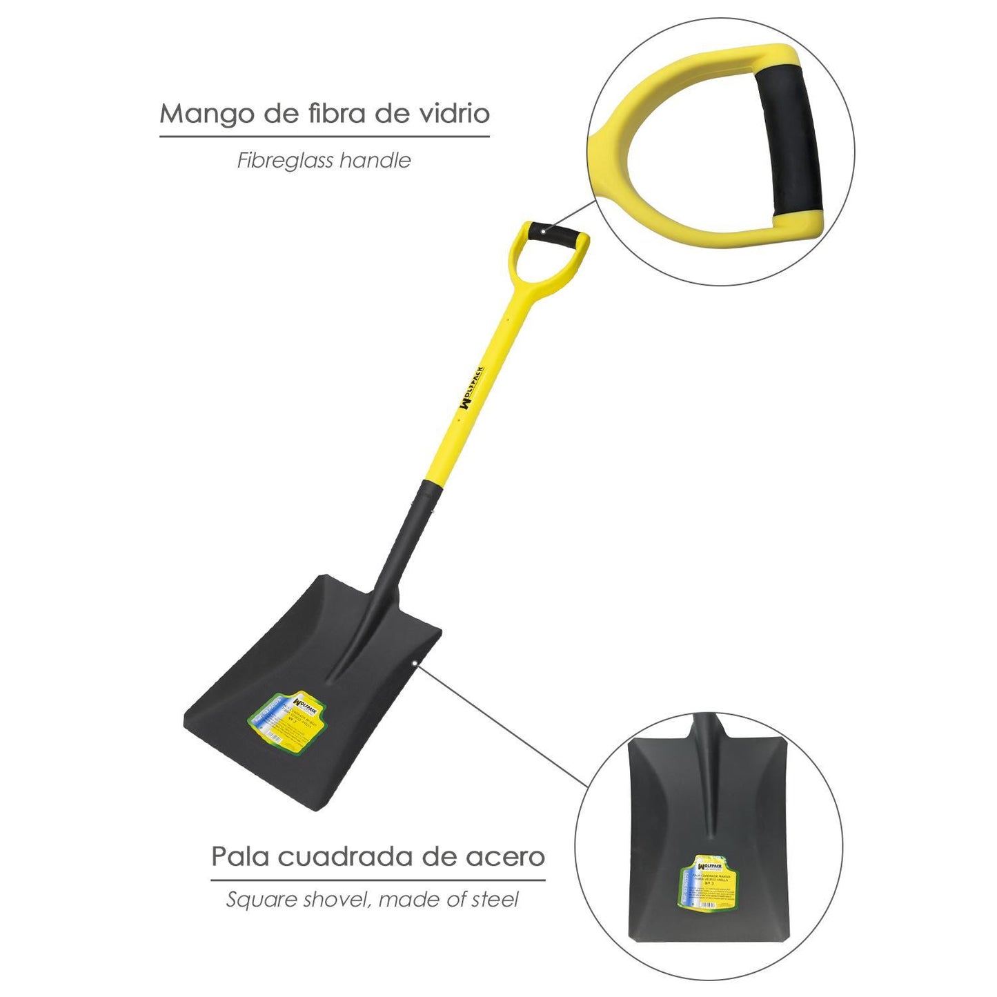 Pala Mango Fibra Vidrio Cuadrada Mango Anilla Nº 3_2