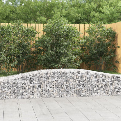 Cestas De Gaviones 8 Uds Forma De Arco Hierro 400x50x40/60 Cm_1