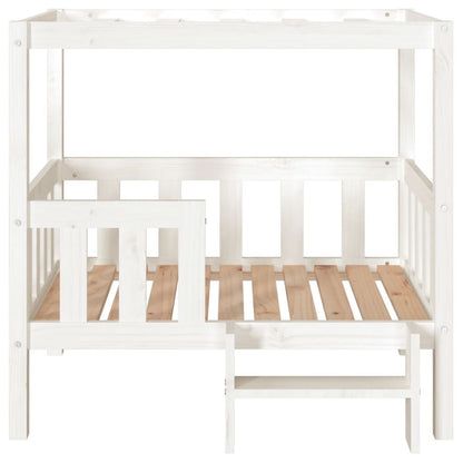Vidaxl Cama Para Perros Madera Maciza De Pino Blanco 95,5x73,5x900 Cm_4