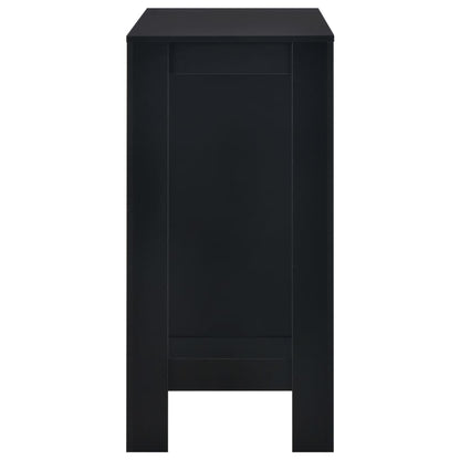Mesa Alta De Cocina Con Estantería Negra 110x50x103 Cm_2