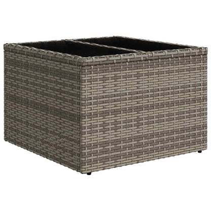Set De Sofás De Jardín 7 Pzas Con Cojines Ratán Sintético Gris / Vetonek_1