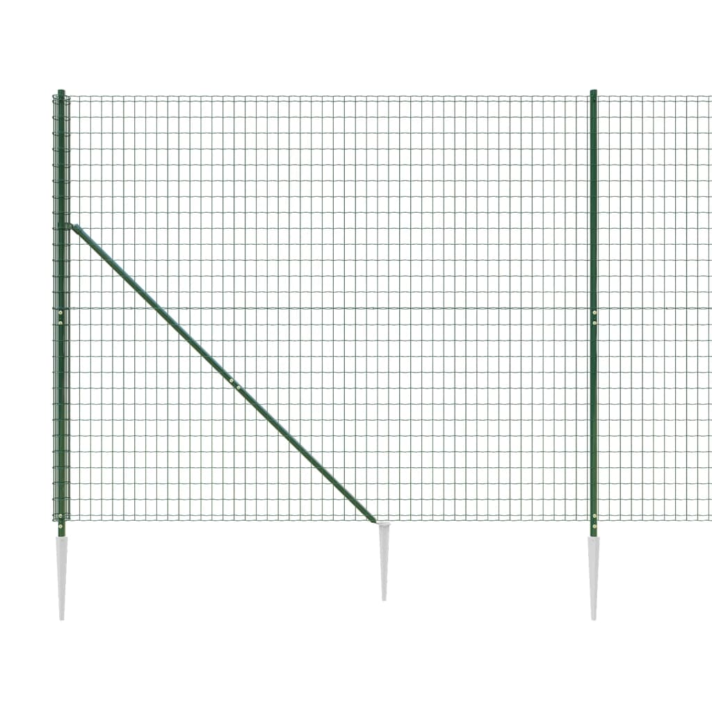 Cerca De Alambre Con Pinchos De Anclaje Verde 1,6x10 M / Vetonek_0