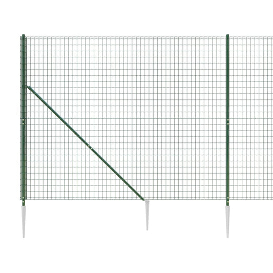 Cerca De Alambre Con Pinchos De Anclaje Verde 1,6x10 M / Vetonek_0